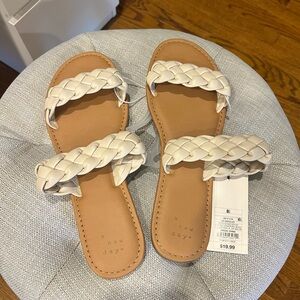 Target Cream Braided Sandals Casual Summer